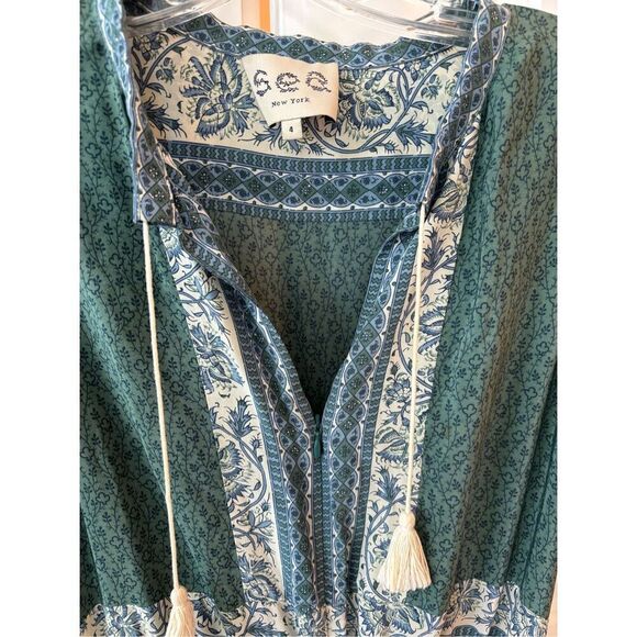 NWOT Sea New York 100% silk Green Sabine midi dress, Sz 4,  $425 B18 - Picture 6 of 10